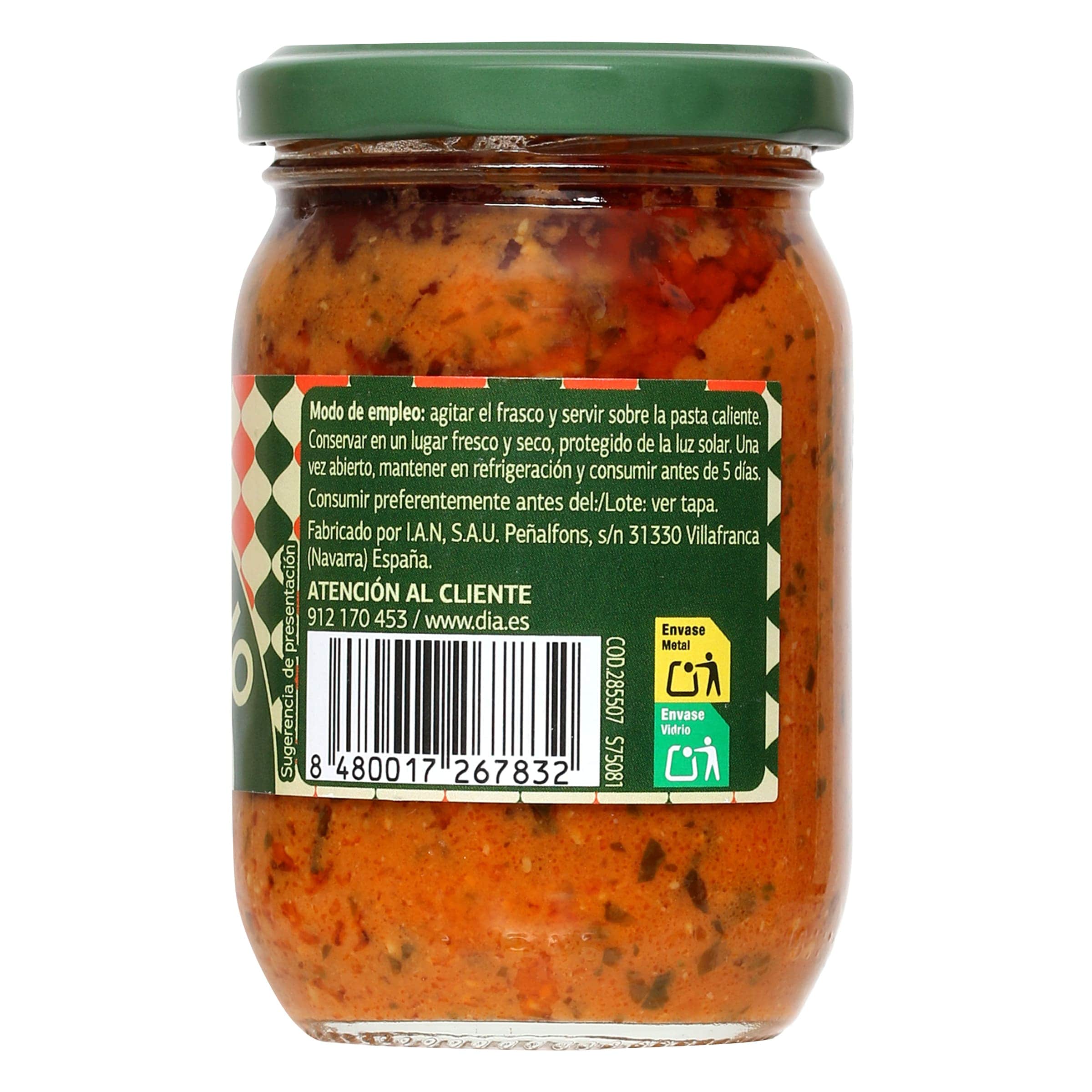 Pesto rojo Dia Salseo 185 g