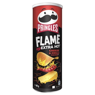 Patatas fritas flame cheese and chilli Pringles bote 160 g-0 Patatas fritas flame cheese and chilli Pringles bote 160 g-0