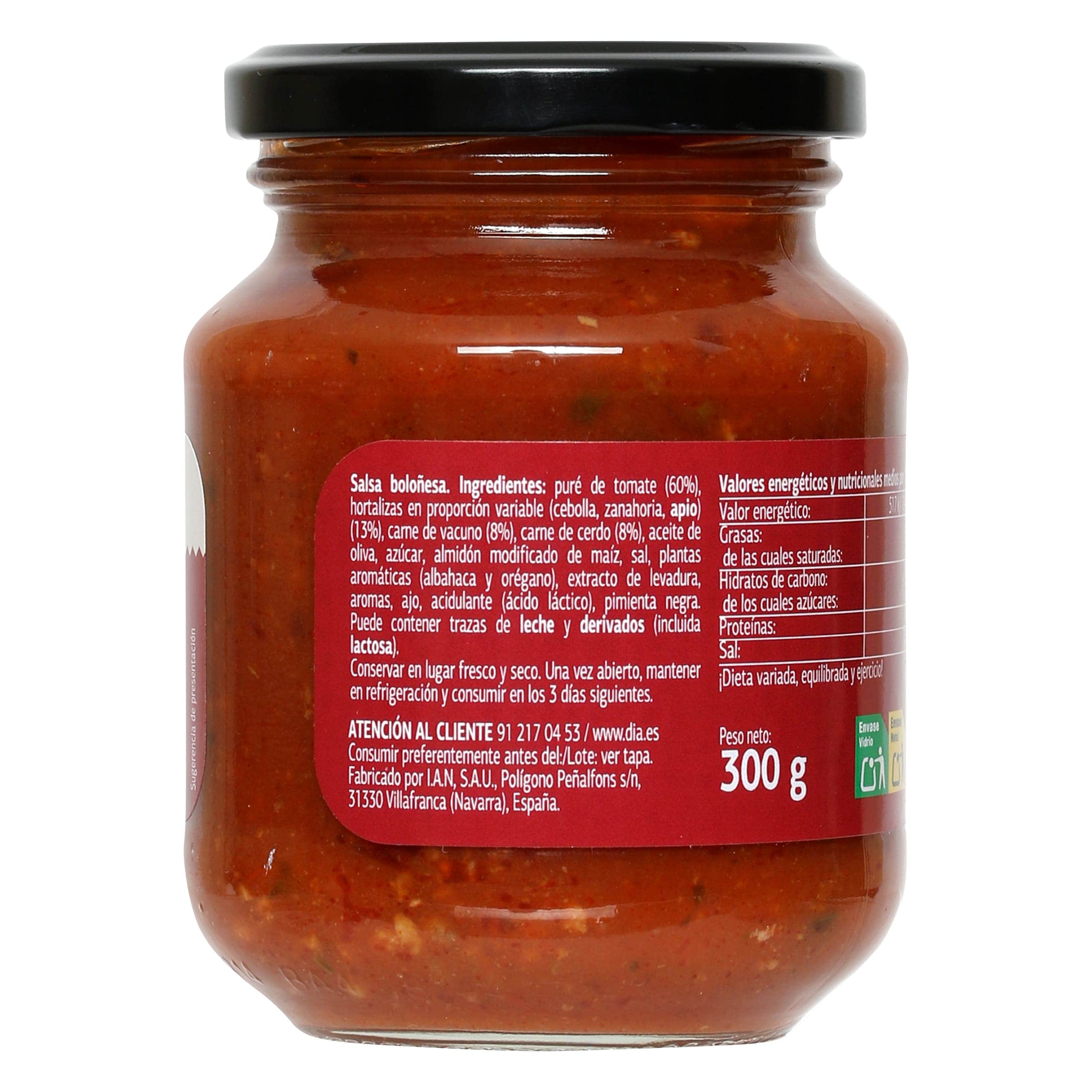 Salsa boloñesa Dia Salseo 300 g