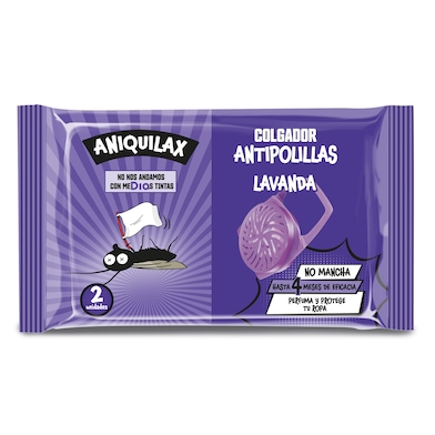 Colgador antipolillas lavanda Aniquilax bolsa 2 unidades-0