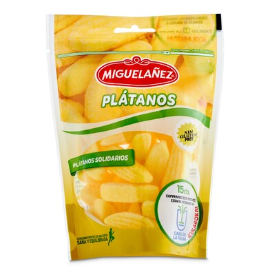 Golosinas de plátanos solidarios Migueláñez bolsa 165 g-0