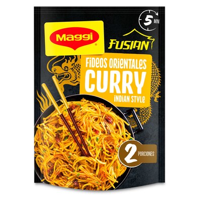 Fideos orientales fusian sabor curry Maggi sobre 118 g-0 Fideos orientales fusian sabor curry Maggi sobre 118 g-0
