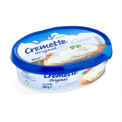Queso de untar original Cremette tarrina 200 g-0 Queso de untar original Cremette tarrina 200 g-0
