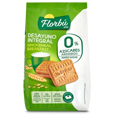 Galletas integrales sin azúcar Florbu bolsa 350 g-0