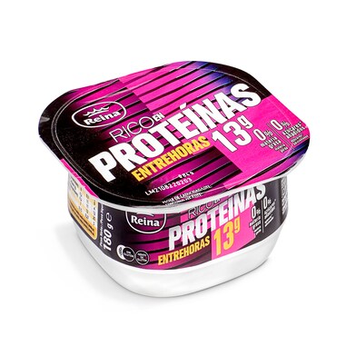 Postre natural desnatado rico en proteínas Reina vaso 180 g-0 Postre natural desnatado rico en proteínas Reina vaso 180 g-0