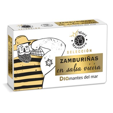 Zamburiñas en salsa vieira Mari Marinera de Dia lata 65 g-0