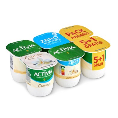 Bífidus desnatado sabor a vainilla Activia pack 6 x 120 g-0 Bífidus desnatado sabor a vainilla Activia pack 6 x 120 g-0