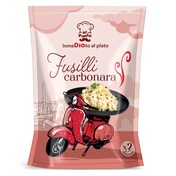 Fusilli a la carbonara Al Punto Dia sobre 145 g