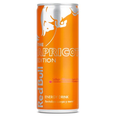 Bebida energética sabor albaricoque Red bull lata 250 ml-0