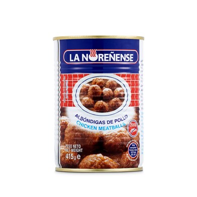 Albóndigas de pollo La noreñense lata 415 g-0 Albóndigas de pollo La noreñense lata 415 g-0