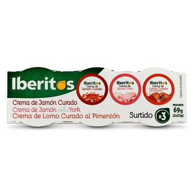 Surtido de patés Iberitos lata 3 x 23 g-0