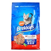 Alimento para gatos receta con buey Brekkies bolsa 3.5 Kg