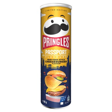 Patatas fritas passport cheeseburger Pringles tubo 185 g-0 Patatas fritas passport cheeseburger Pringles tubo 185 g-0