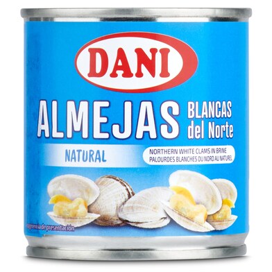 Almejas blancas del norte al natural Dani lata 90 g-0