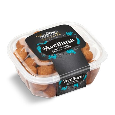 Avellanas de chocolate blanco con canela Naturmundo de Dia bandeja 200 g-0 Avellanas de chocolate blanco con canela Naturmundo de Dia bandeja 200 g-0