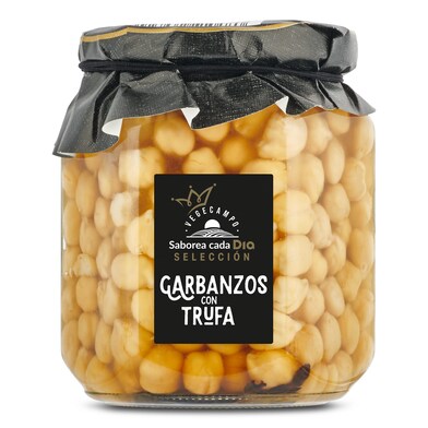 Garbanzos cocidos con trufa Vegecampo de Dia frasco 360 g-0