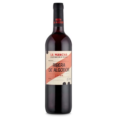 Vino tinto joven D.O. La Mancha Ribera de Algodor botella 75 cl-0 Vino tinto joven D.O. La Mancha Ribera de Algodor botella 75 cl-0