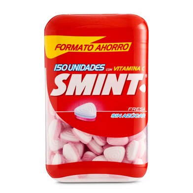 Caramelos de fresa sin azúcar Smint caja 105 g-0