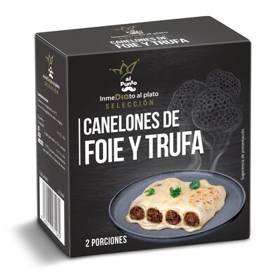 Canelones de foie y trufa Al Punto Dia caja 560 g-0 Canelones de foie y trufa Al Punto Dia caja 560 g-0