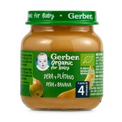 Puré de pera y plátano Gerber frasco 125 g