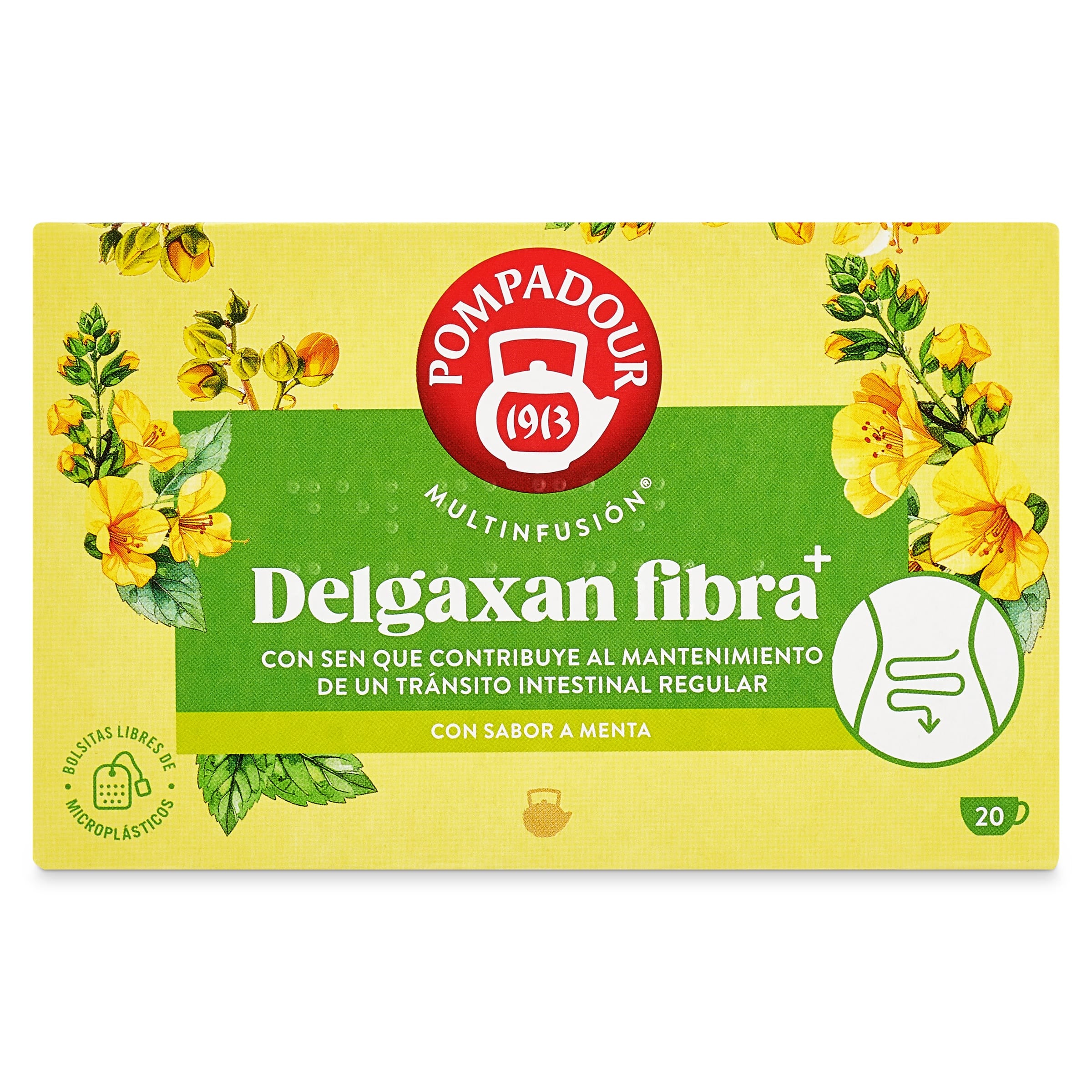 Infusión delgaxan fibra Pompadour 20 unidades