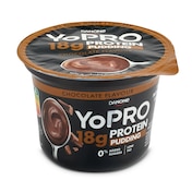 Pudding sabor chocolate rico en proteínas YOPRO   TARRINA 180 GR