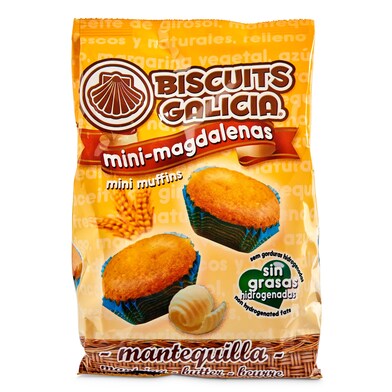 Mini magdalenas con mantequilla Biscuits Galicia bolsa 180 g-0