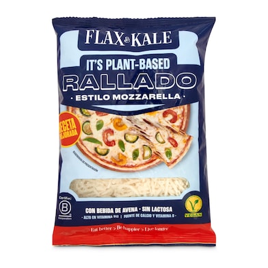 Queso vegano mozzarella Flax&kale bolsa 130 g-0