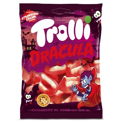 Golosinas dentadura drácula Trolli bolsa 100 g-0 Golosinas dentadura drácula Trolli bolsa 100 g-0