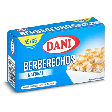 Berberechos al natural 55/65 piezas Dani lata 63 g-0