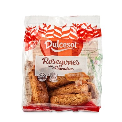 Rosegones con almendras Dulcesol bolsa 90 g-0 Rosegones con almendras Dulcesol bolsa 90 g-0
