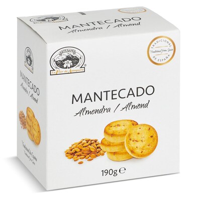Mantecados de almendra La flor de Antequera caja 190 g-0 Mantecados de almendra La flor de Antequera caja 190 g-0
