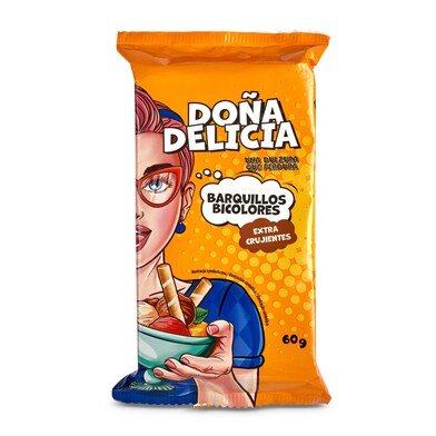 Barquillos rellenos de cacao Doña delicia caja 60 g-0 Barquillos rellenos de cacao Doña delicia caja 60 g-0