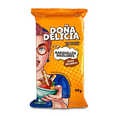 Barquillos rellenos de cacao Doña delicia caja 60 g-0