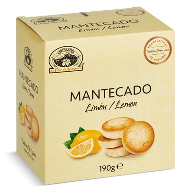 Mantecados de limón La flor de Antequera caja 190 g-0 Mantecados de limón La flor de Antequera caja 190 g-0
