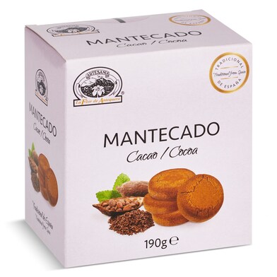 Mantecados de cacao La flor de Antequera caja 190 g-0 Mantecados de cacao La flor de Antequera caja 190 g-0