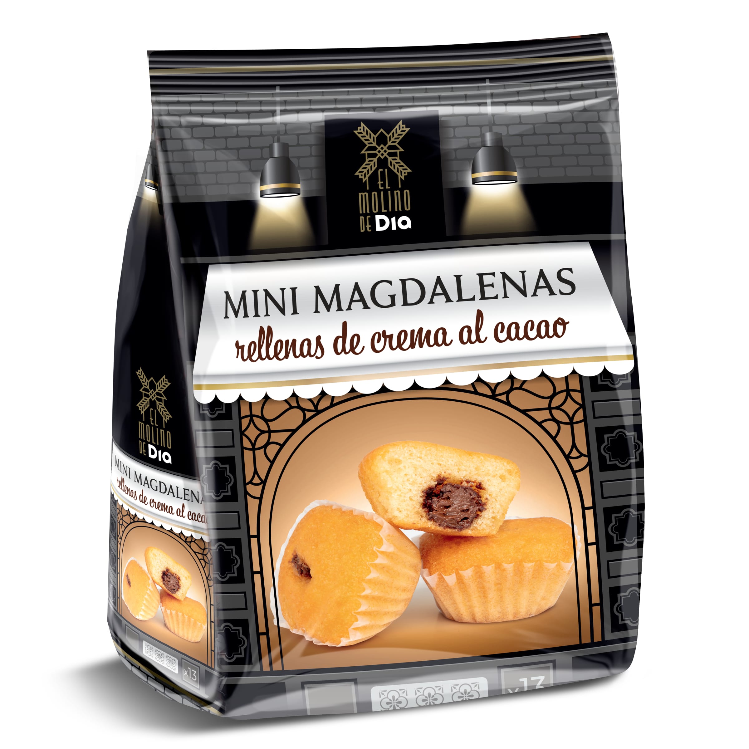 EL MOLINO DE DIA magdalenas valencianas bolsa 350 gr : :  Alimentación y bebidas