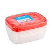 Recipientes herméticos rectangulares 1 l set Conservers bolsa 5 unidades