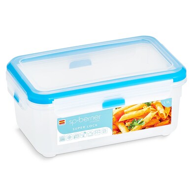 Recipiente hermético super lock rectangular 1,9 l Conservers 1 unidad-0