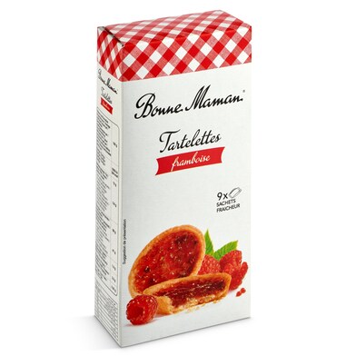 Tartelettes rellenas de frambuesa Bonne maman caja 135 g-0 Tartelettes rellenas de frambuesa Bonne maman caja 135 g-0