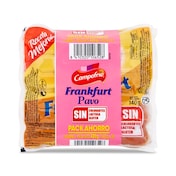 Salchichas frankfurt de pavo Campofrío bolsa 3 x 140 g
