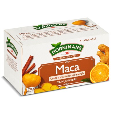 Infusión de maca con jengibre, canela y naranja Hornimans caja 20 unidades-0 Infusión de maca con jengibre, canela y naranja Hornimans caja 20 unidades-0