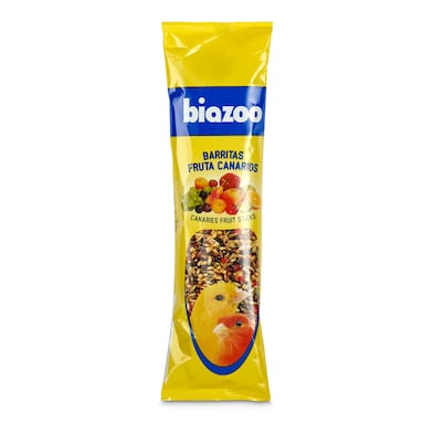 Barritas con fruta para canarios Biazoo bolsa 60 g-0