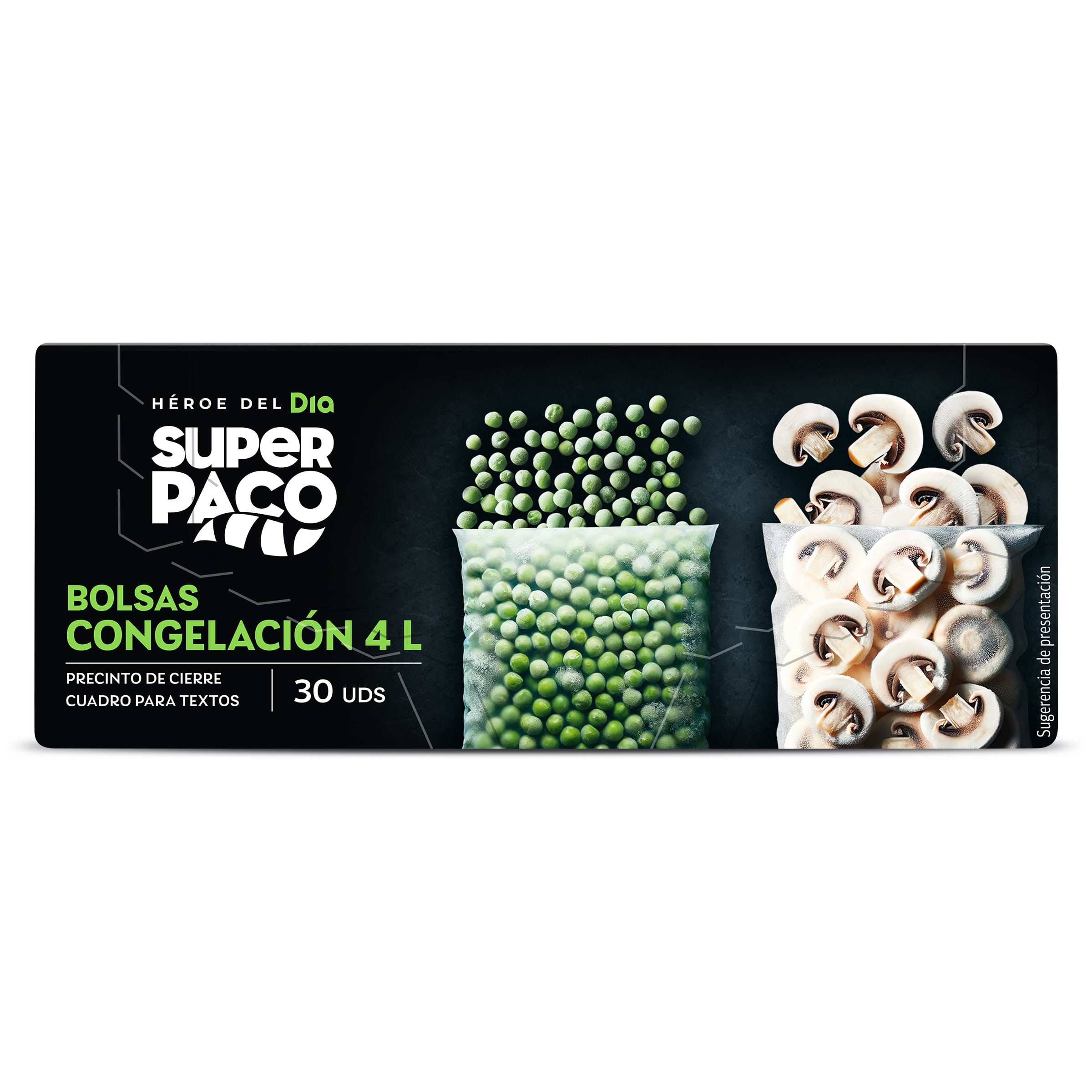 Bolsas de congelación 4 litros Dia Super Paco 30 unidades