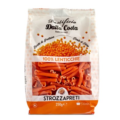 Strozzapreti de lenteja Dalla Costa bolsa 250 g-0 Strozzapreti de lenteja Dalla Costa bolsa 250 g-0