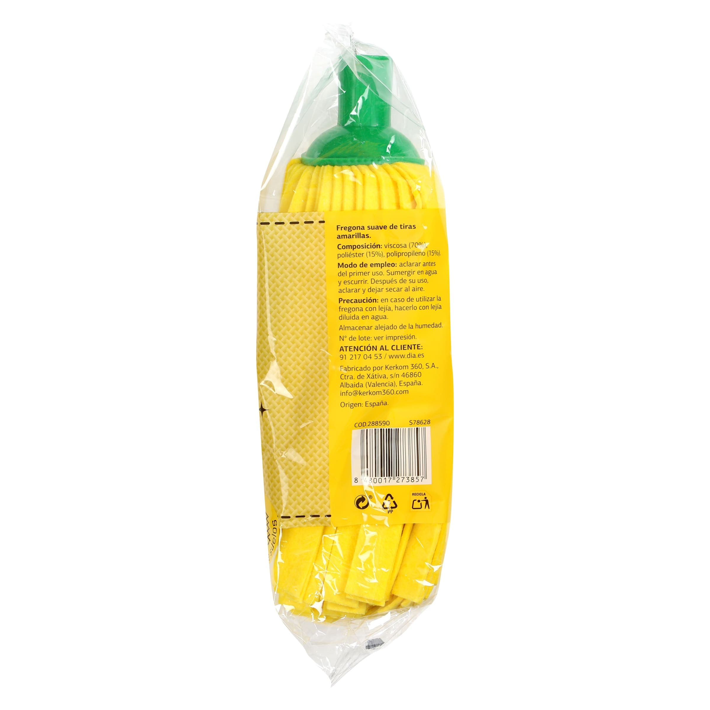 Fregona amarilla suave Dia Super Paco 1 unidad