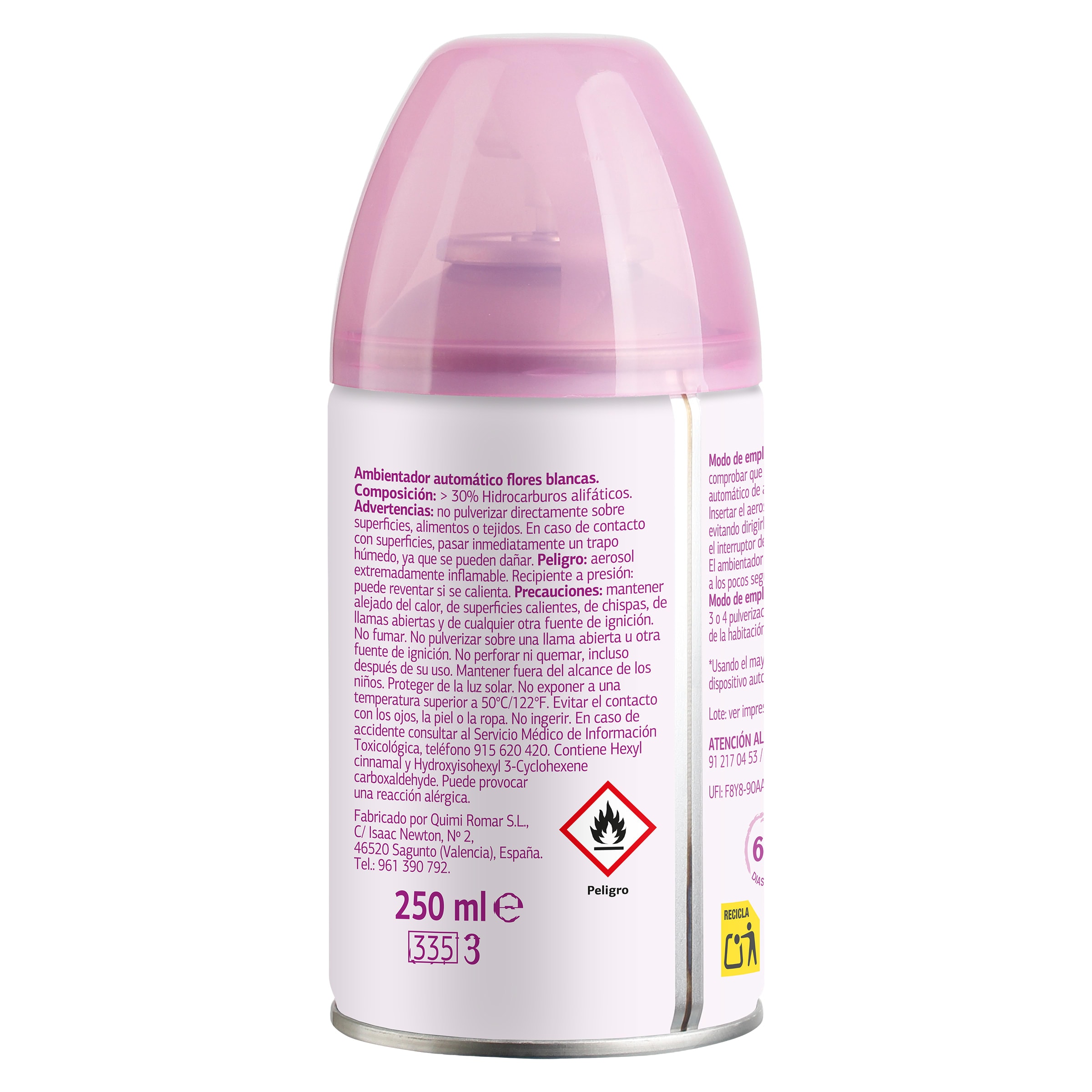 Ambientador y recambio automático flores blancas Dia Super Paco 250 ml