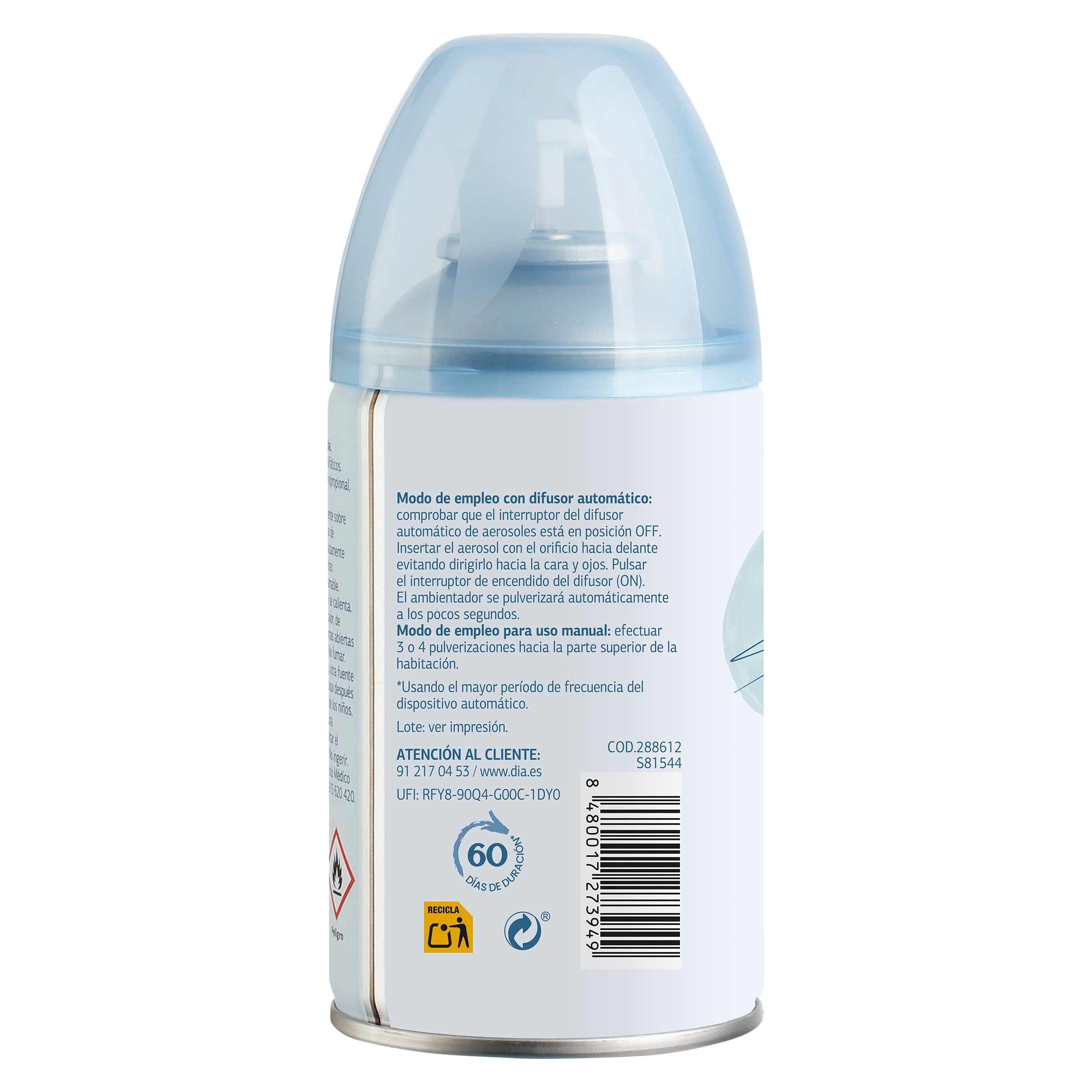 Ambientador y recambio automático ropa limpia Dia Super Paco 250 ml