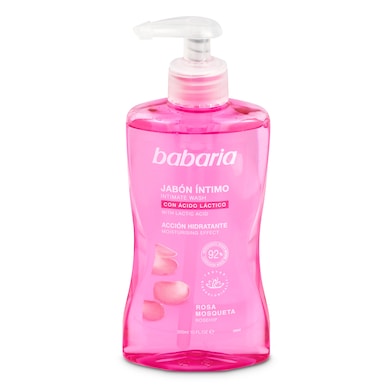 Jabón íntimo rosa mosqueta Babaria botella 300 ml-0
