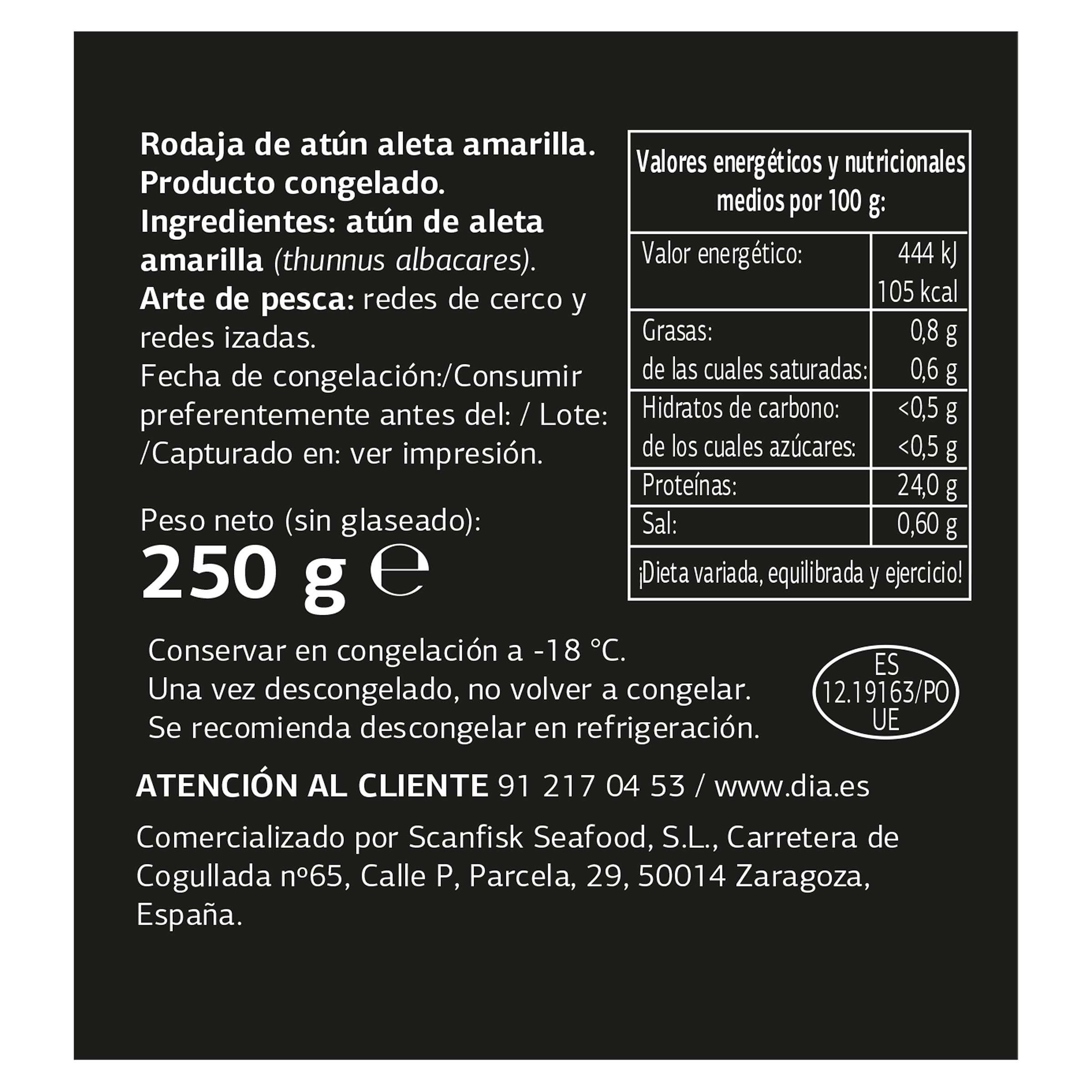 Solomillo de atún MSC Dia Mari Marinera 250 g